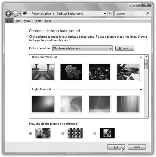 Desktop Background (Wallpaper) - Windows Vista Annoyances [Book]