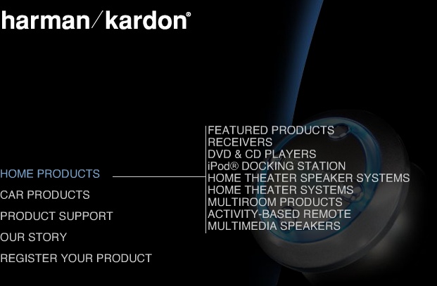 Receivers under Home Products on the Harman/Kardon web site