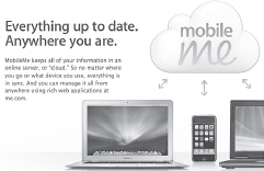 Apple’s MobileMe “cloud” syncing