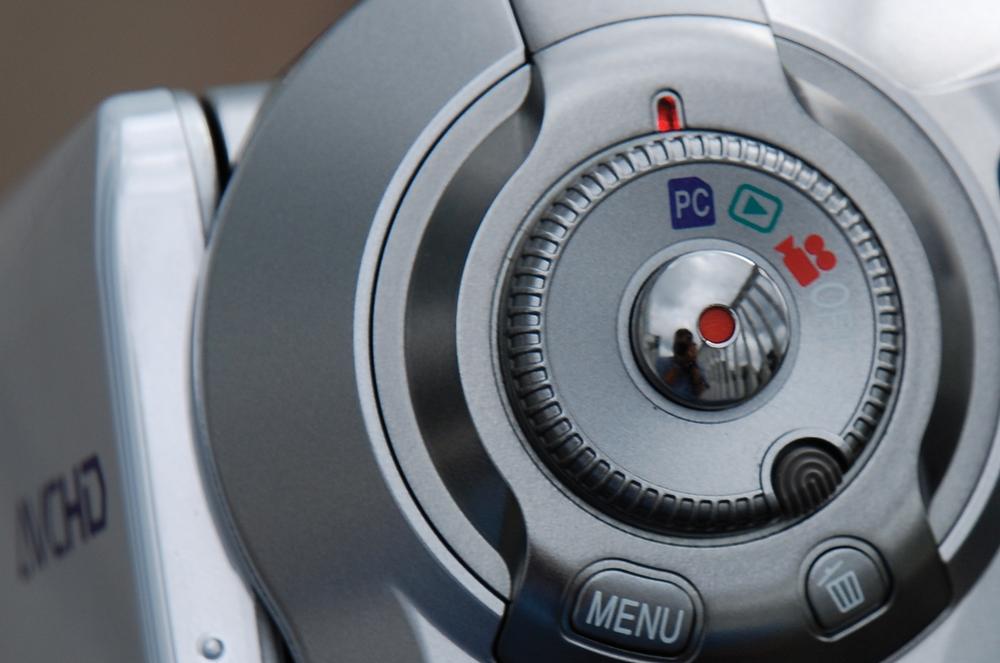 Every camcorder has a switch or command that lets you connect it to a PC (or, in this case, a Mac). Most tapeless camcorders have a dedicated position on the main mode dial for this purpose, like this one.