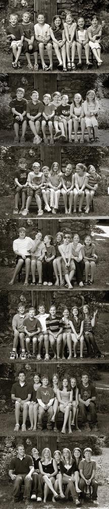 An integrated DAM system lets you put images together in important and useful ways. I’ve been shooting this picture of my kids and their cousins on this bench for 10 years now. Bringing these photos together in one collection provides a beautiful record of how they grew up.