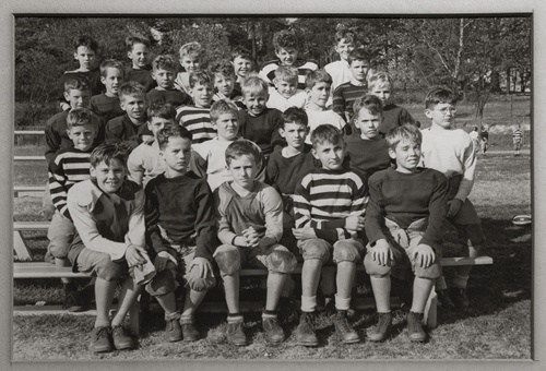 Family photographs are some of our most valuable posessions. Keeping them safe is a prime goal of a DAM system. My dad is in the third row back in the striped shirt.