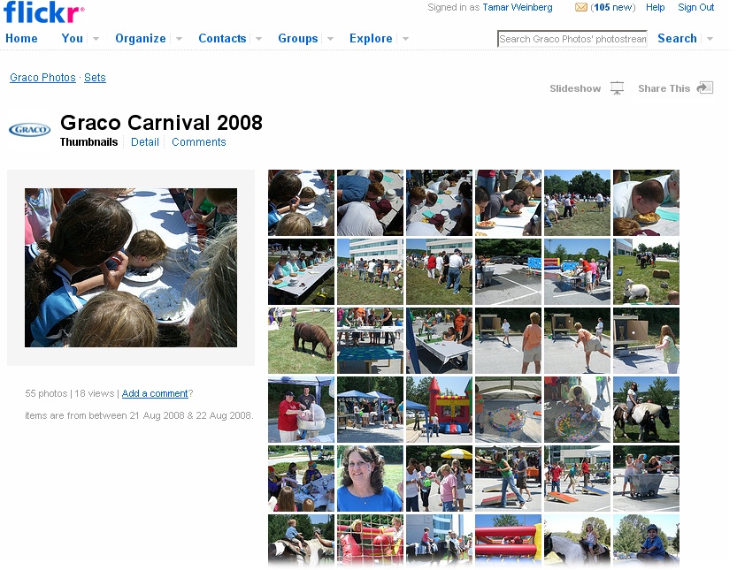 Graco’s presence on Flickr: Bringing the community together