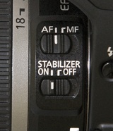 The 18â55mm lens kit includes an autofocus switch, and most other lenses will have a similar switch. Make certain itâs set to AF.