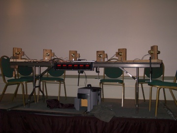 Electronic timing system at DEFCON 12’s lock-picking contest (picture provided by Deviant Ollam)