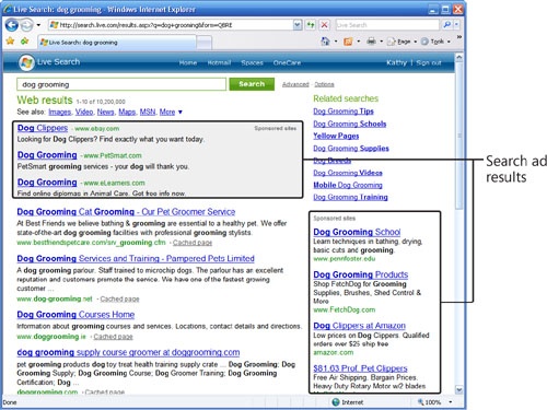 Notice how your competitors use search ads.