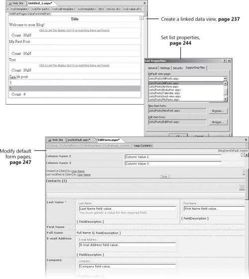 Customizing List Forms and Pages