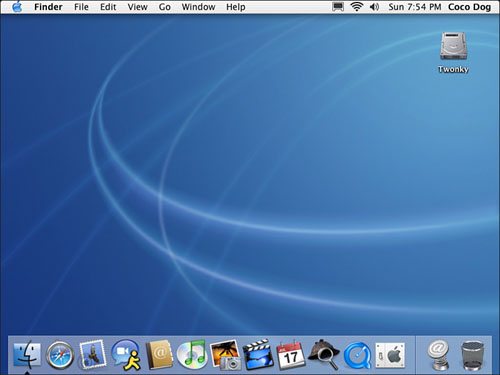 The Dock is useful for organizing your desktop.