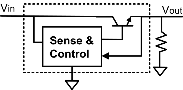 Linear voltage regulator, emitter follower