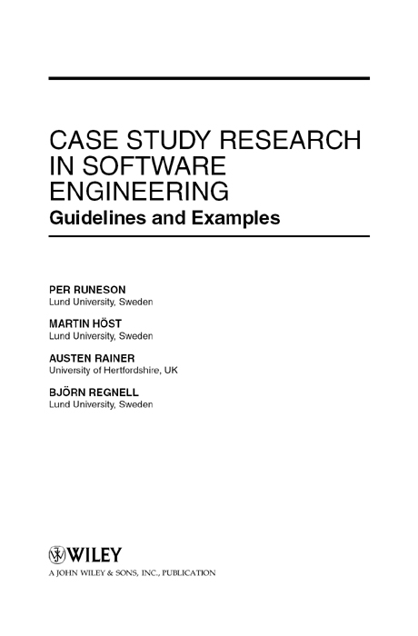 case study cover page