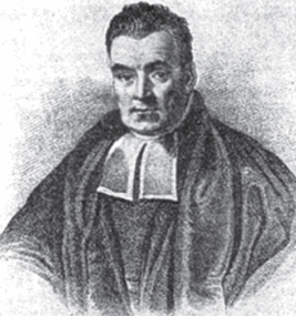 Portrait of Thomas Bayes.