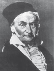 Portrait of Carl Friedrich Gauss.