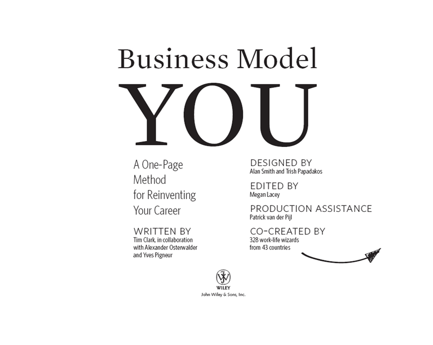 business model you a one page method for reinventing your career
