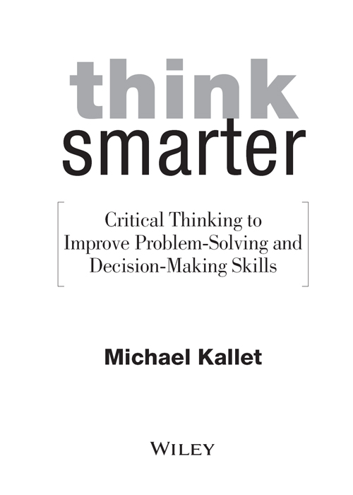 think smarter critical thinking