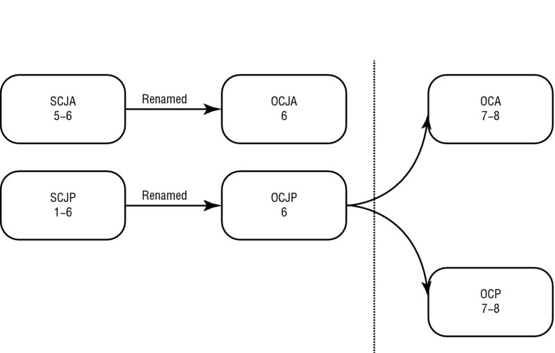 Block diagram shows SCJA 5-6 and SCJP 1-6 are renamed as OCJA 6 and OCJP 6. OCJP 6 is connected to both OCA 7-8 and OCP 7-8.