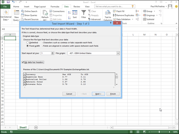 Chapter 8: Importing Data into Excel - Teach Yourself VISUALLY Excel ...