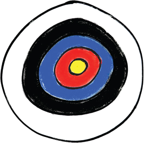 Image of concentric circles depicting that careful targeting is the key to outbound success with campaigns such as targeted outbound prospecting or business development initiatives.