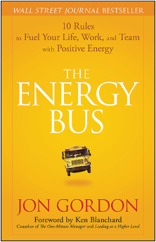 An illustration of a book, The Energy Bus.