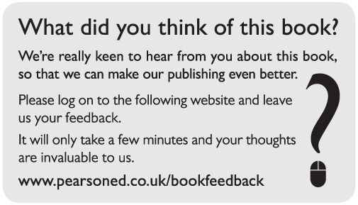 www.pearsoned.co.uk/bookfeedback