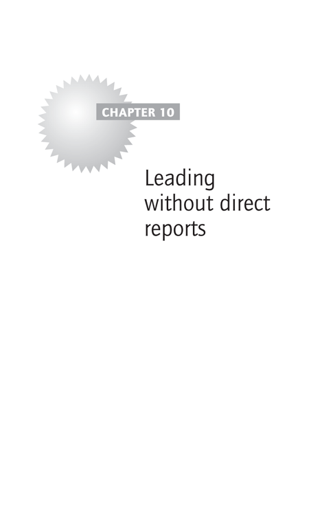 Leading without direct reports