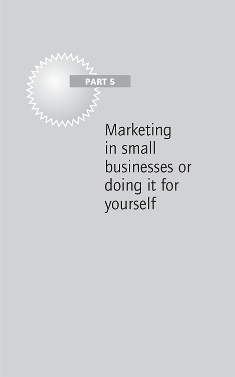 Part 5 Marketing in small businesses or doing it for yourself