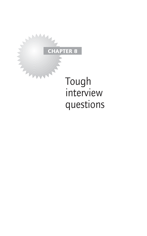 Chapter 8 Tough interview questions