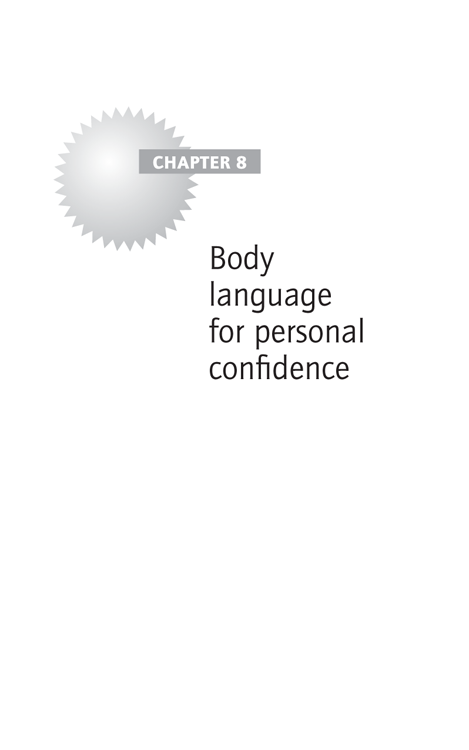 Chapter 8: Body language for personal confidence