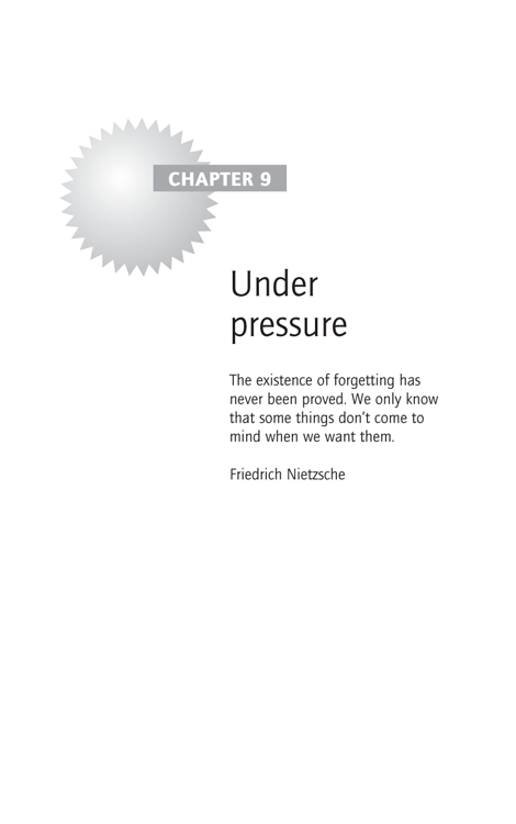 Chapter 9 Under pressure