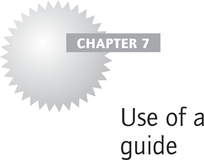 Use of a guide