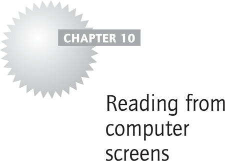 Reading from computer screens