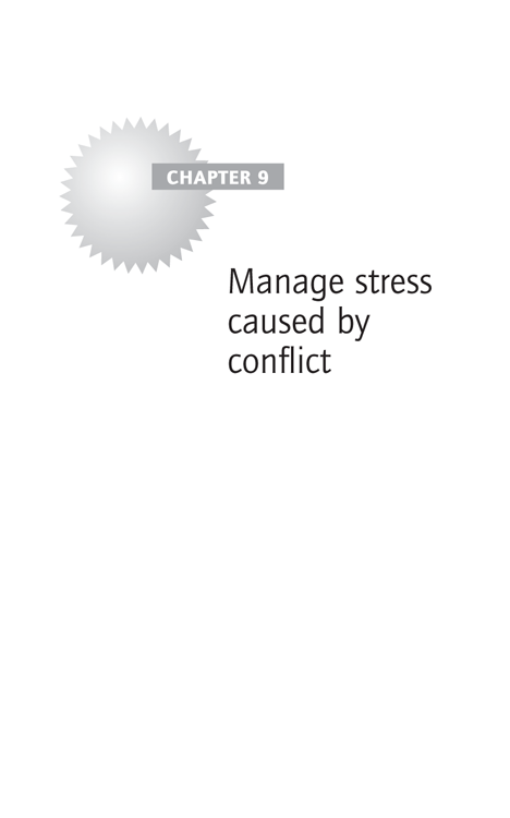 Chapter 9 Manage stress caused by conflict