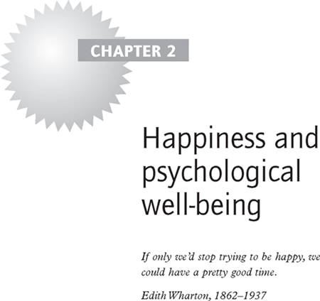 Happiness and psychological well-being