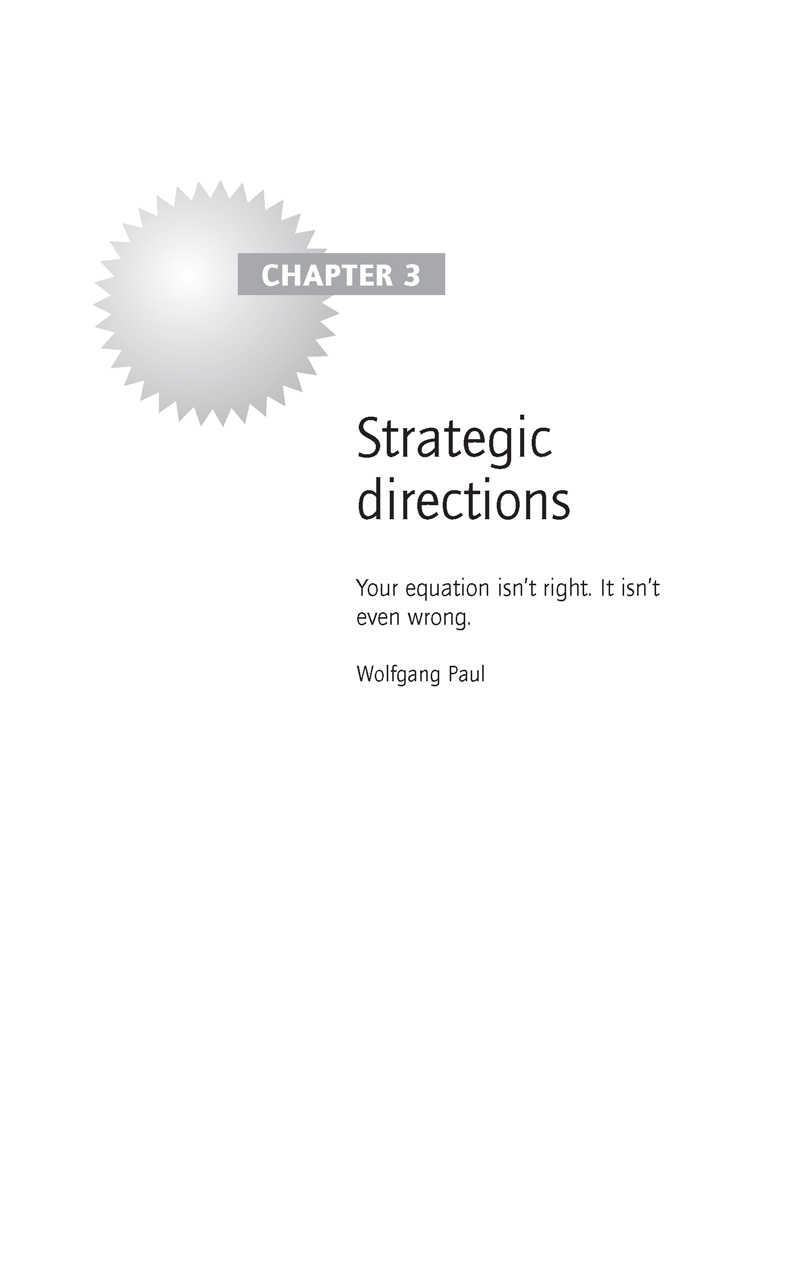 Strategic directions