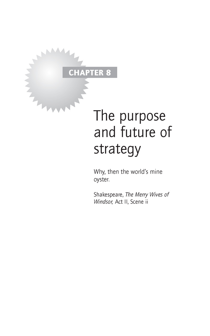 The Purpose and Future of Strategy