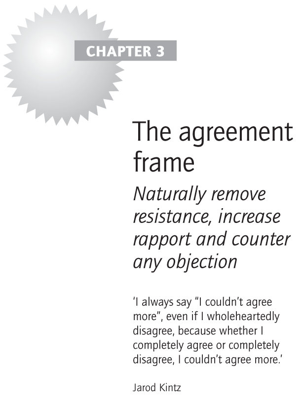 The agreement frame