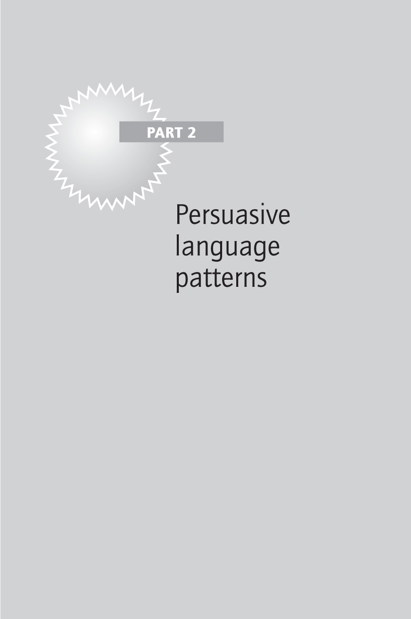 Persuasive language patterns