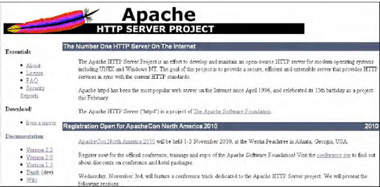 Apache HTTP Server Project home page