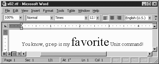 Changing fonts