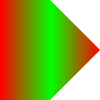 A horizontal gradient on a complex shape