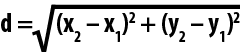 Distance equation