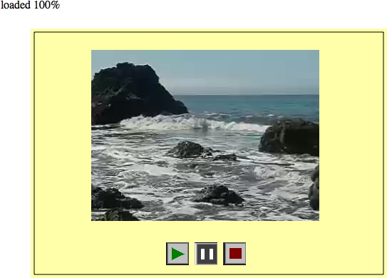 Canvas video player buttons