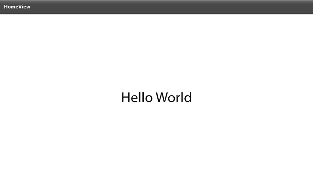Hello World running on device