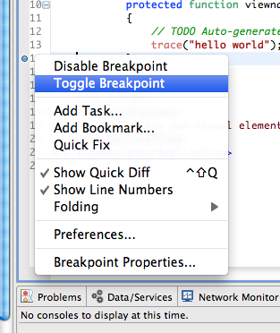 Toggle a Breakpoint