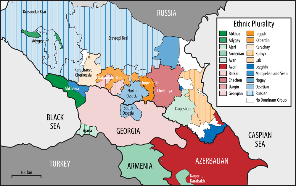 The Caucasus—an ethnic and linguistic melting pot