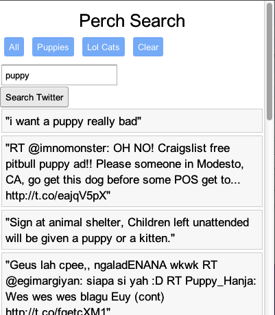 PerchSearch using the tags first approach.