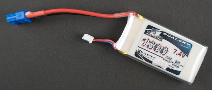Rechargeable lithium-polymer battery pack