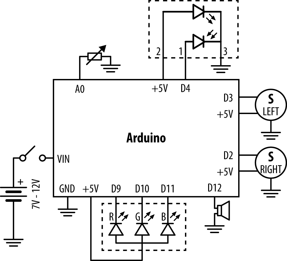 Circuit diagram for allbutmind.pde