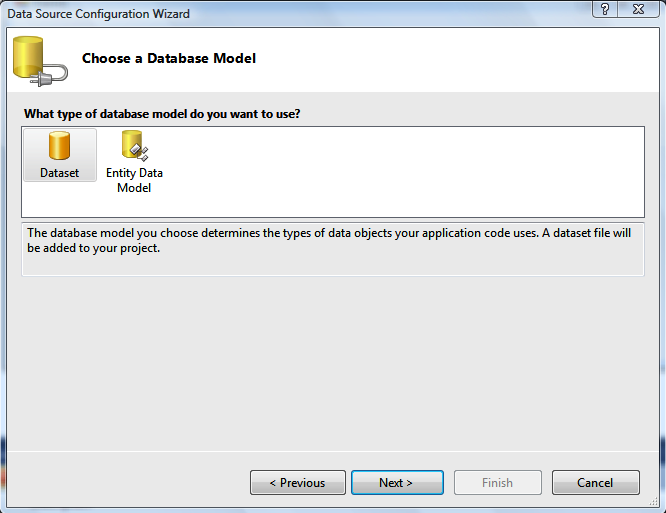 Choosing a model for your data source