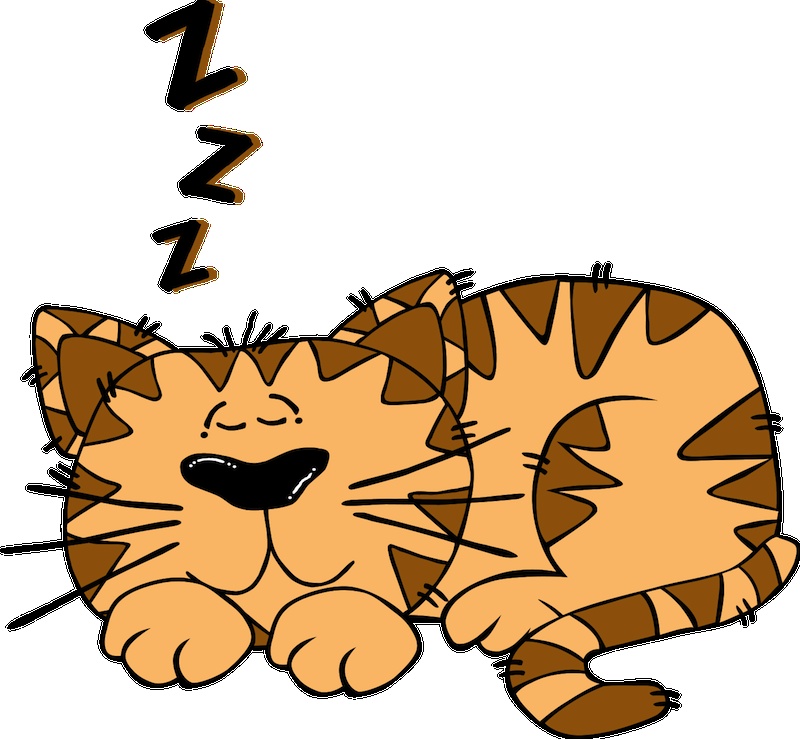 Sleepy cat SVG (public domain, by Gerald G). Available from Open Clip Art Library: