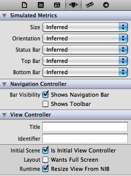 Selecting a navigation controller as the initial view controller of a storyboard